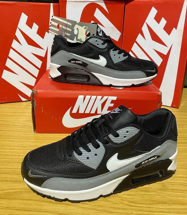 Nike Air Max 90 Black Cool Grey White Men Trainers