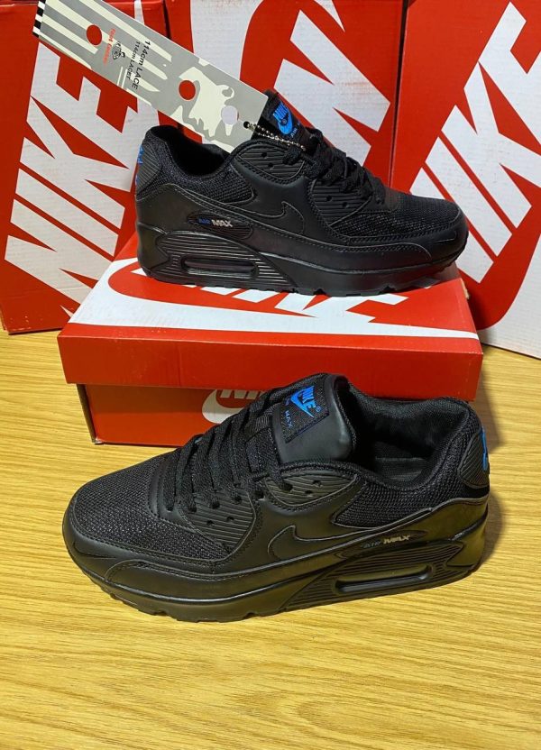 Nike Air Max 90s Black Laser Blue Men's Sneakers