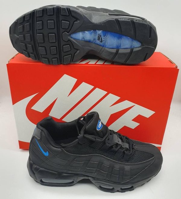Nike Air Max 95 Black Imperial Blue (atmos Exclusive) Sneakers For Men's