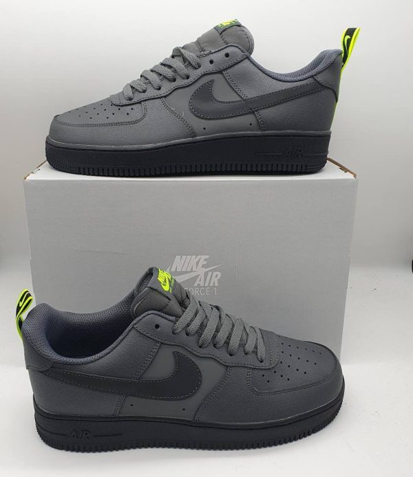 Nike Air Force 1 Low '07 Iron Grey Volt Black Men Trainers