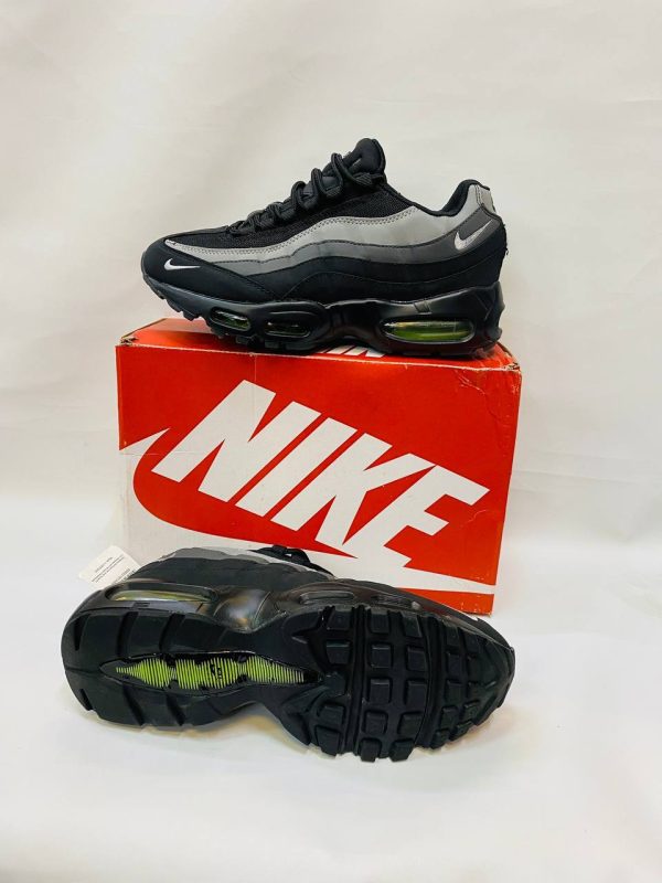 Nike Air Max 95 Retro Logo Black Grey Volt Trainer For Men's