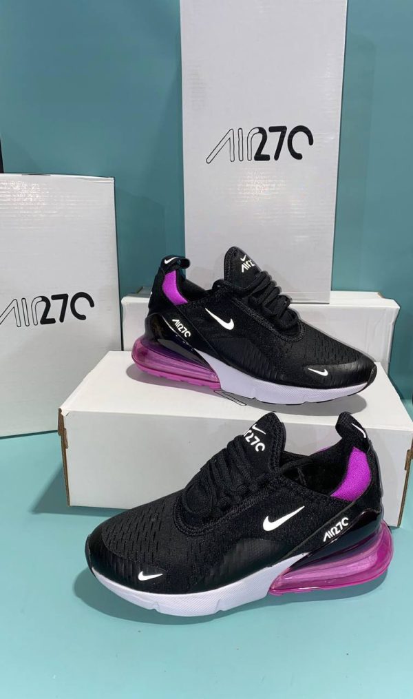 Nike Trainers 270s Black Light Arctic Pink Trainers For Womens
