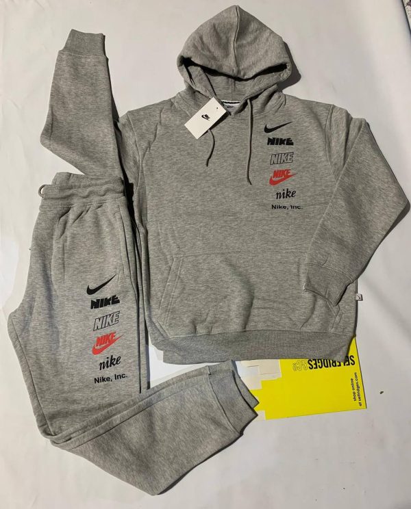 Nike Multi Logo Club Fleece Joggers Hoodie with Men's Trousers Tracksuit