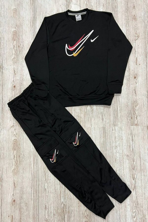 Nike Sportswear Fleece Multi Swoosh Sweatshirt and Cargo Trousers in 3 Colors