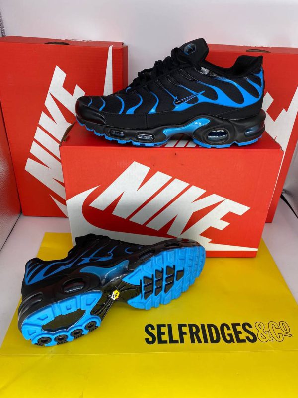 Nike Air Max Plus Black University Blue (GS) Trainers For Men's