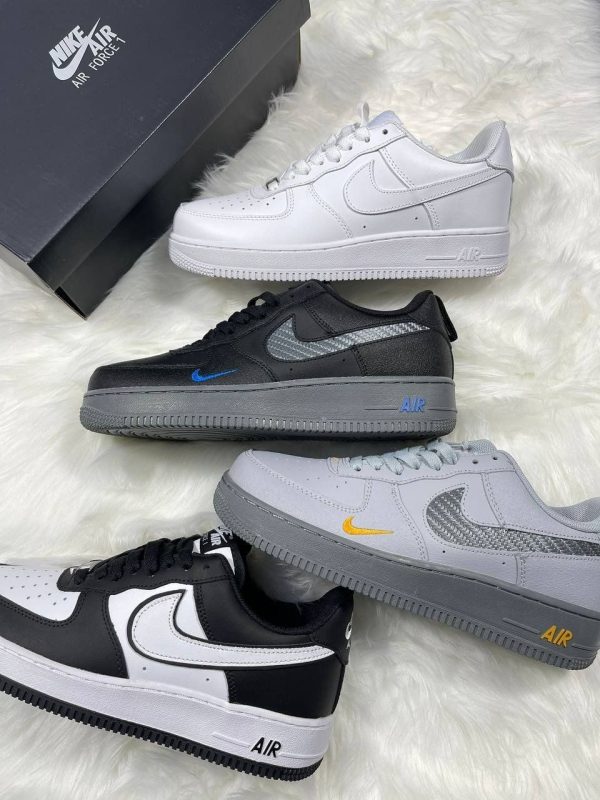 Nike Air Force 1 Low '07 Wolf Grey Kumquat Men's Trainers Black