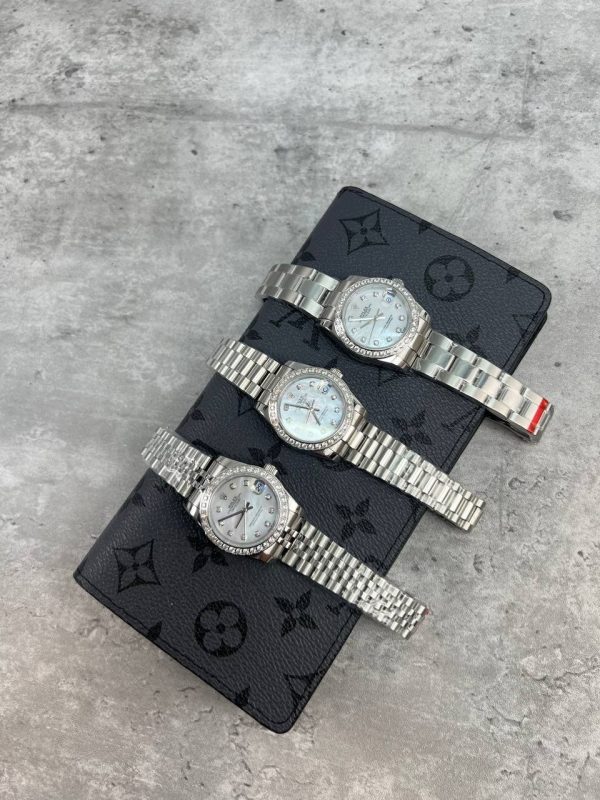 Rolex Datejust Diamond Dial Watch in Different Chain Straps