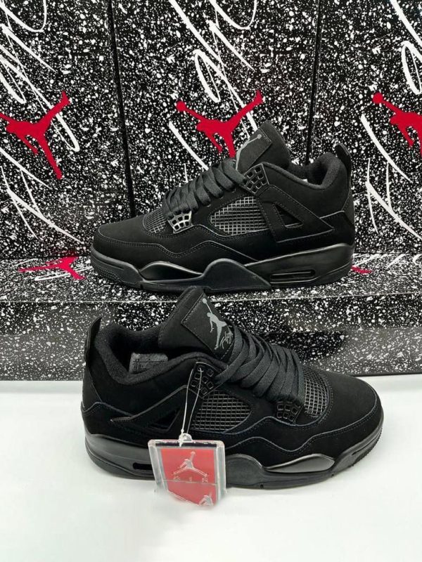 Nike Jordan 4 Women Trainers Black Cat