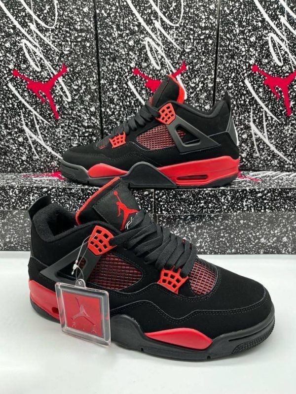 Nike Jordan 4s Men Sneaker IV Retro Red Thunder Trainers UK
