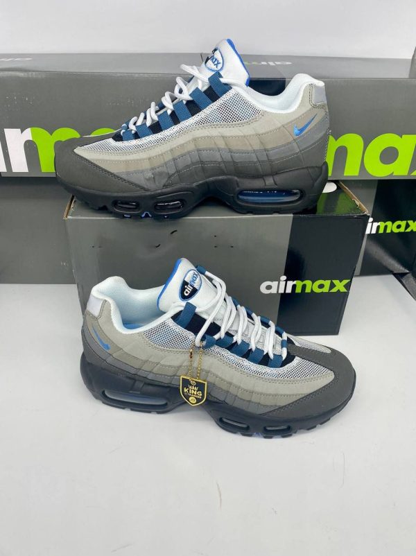 Nike Air Max 95 Grey Laser Blue (GS) For Men's