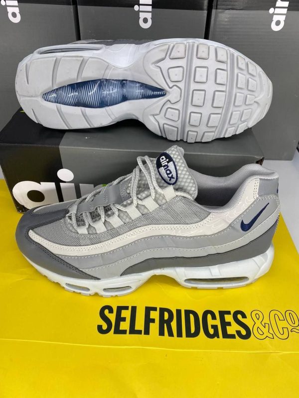 Nike Air Max 95 Grey Midnight Navy Men Trainers