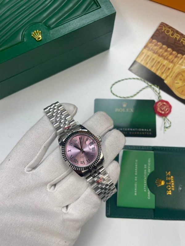 Rolex Lady Datejust Purple Dial Watch for Women's