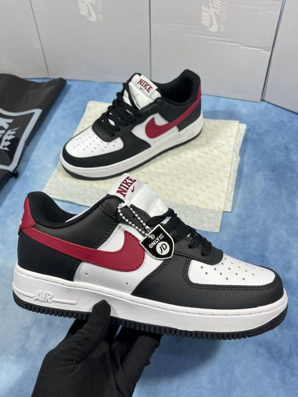 Nike Air Force 1 '07 Next Nature For Men's Low Leather Black White & Red