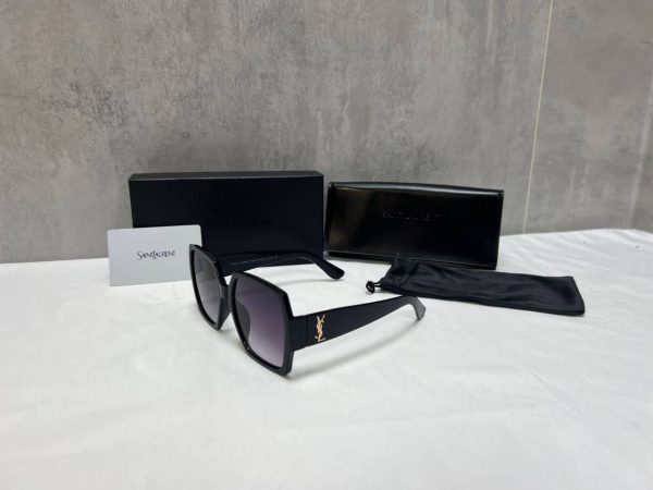 Saint Laurent Square Sunglasses in Black Frame