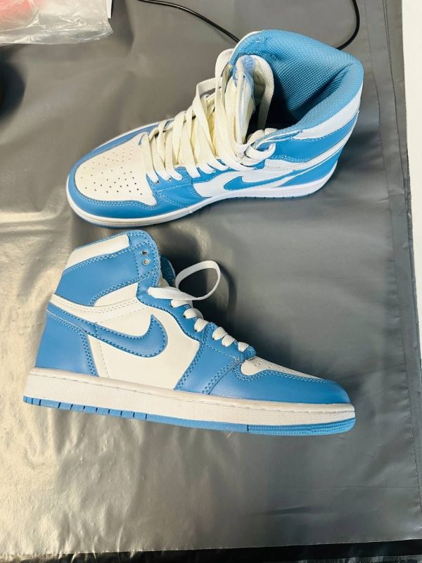 Nike Air Jordan 1 Mid Retro Blue & White For Women's