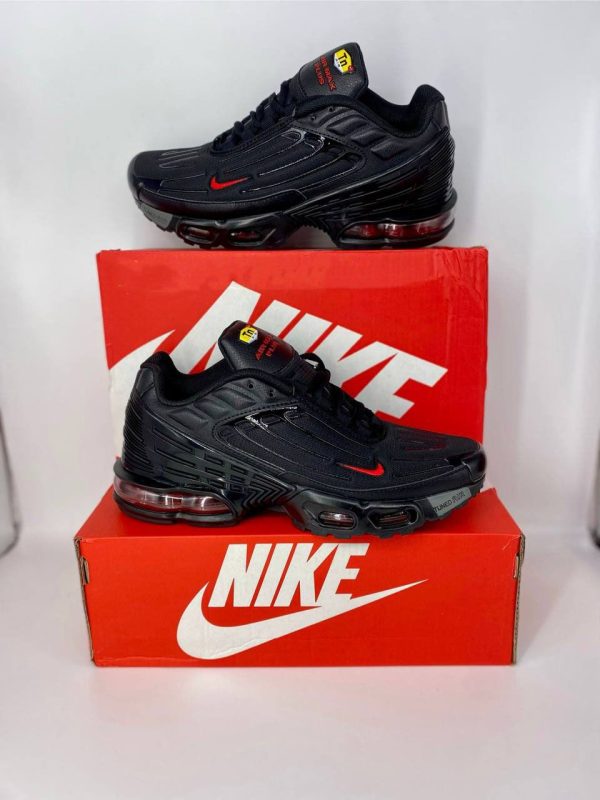 Nike Air Max Plus 3 Black & Red Men's Sneakers