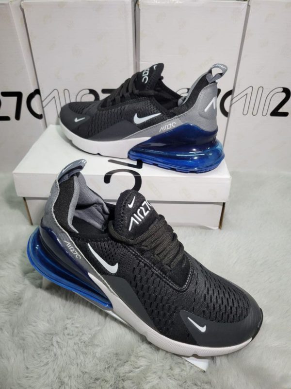 Nike Air Max 270 Black Iron Grey White Photo Blue Men's Trainers