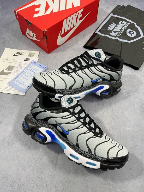 Nike Air Max Plus Kiss My Airs Metallic Silver Black Blue Trainers For Men's
