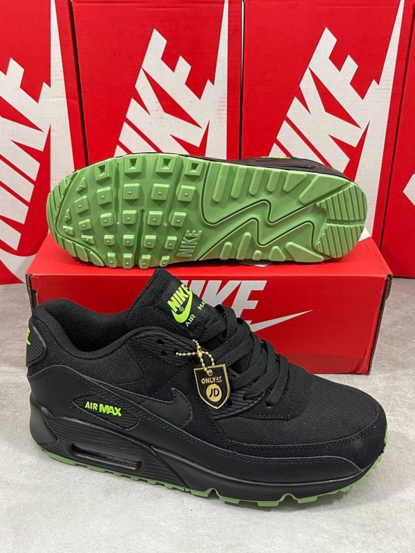 Nike Air Max 90 Men's Trainers Black Chlorophyll Green