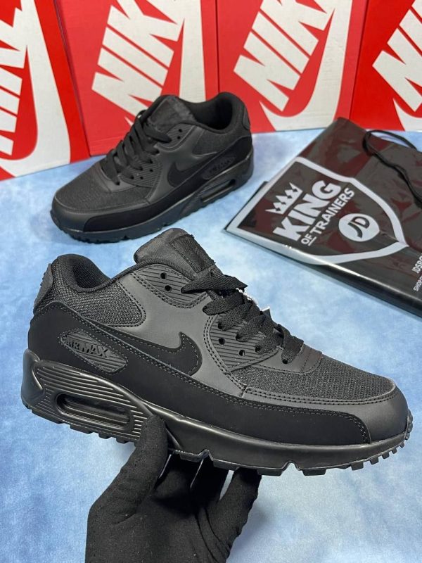 NIKE AIR MAX 90 TRIPLE BLACK Men's Trainers
