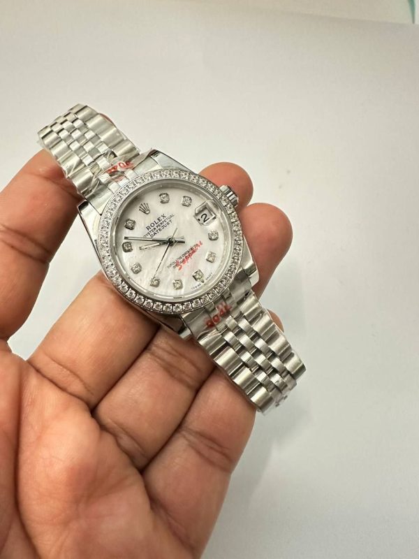 Rolex Datejust Oyster Perpetual White Dial Watch For Women's