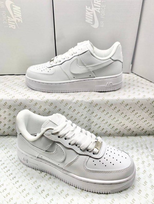 Nike Air Force 1 '07 Trainers Triple White Sneakers For Women's
