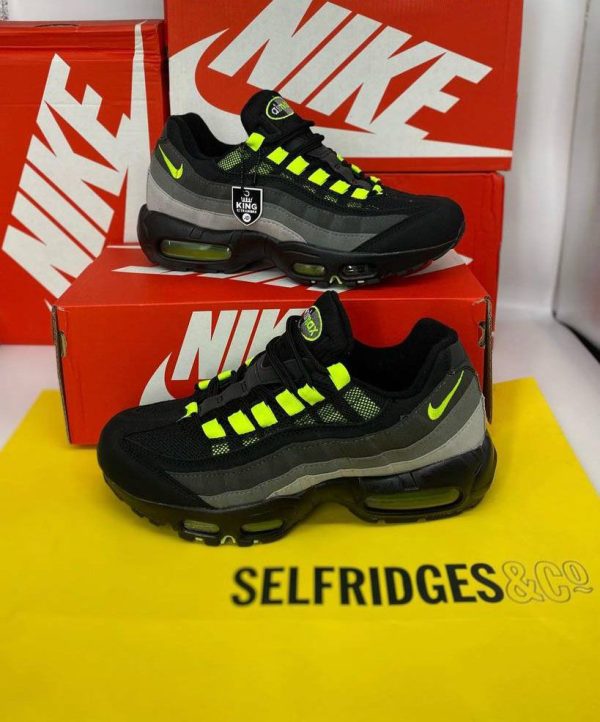 Nike Air Max 95 Black Neon Trainers For Men's