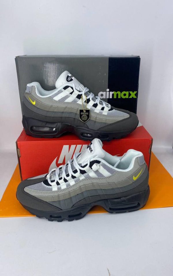 Nike Air max 95 Icons Yellow Strike Grey White Men's Trainers