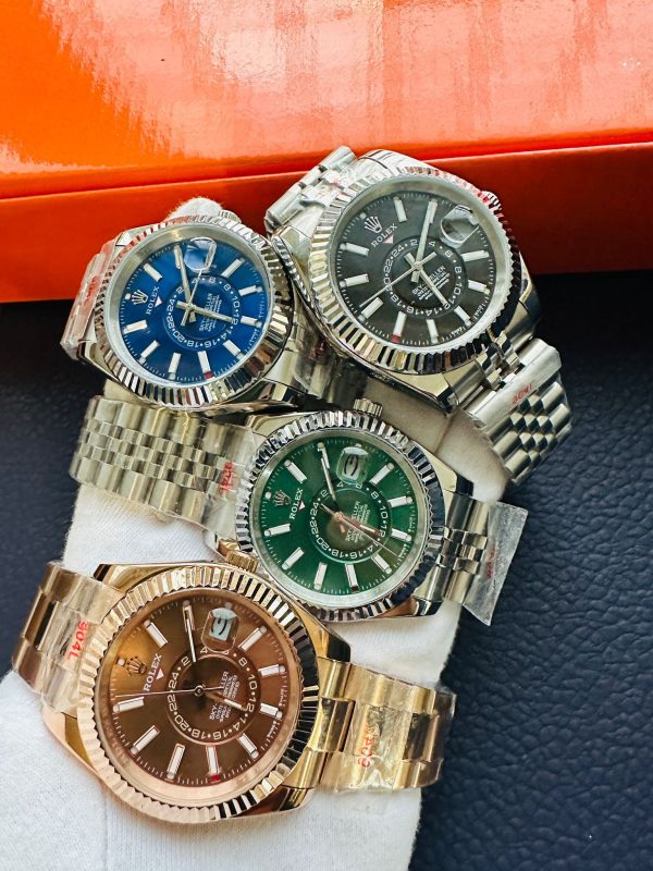 Rolex Sky-Dweller Oyster Perpetual Stainless Steel Watch For Men's in Different Dial Colors