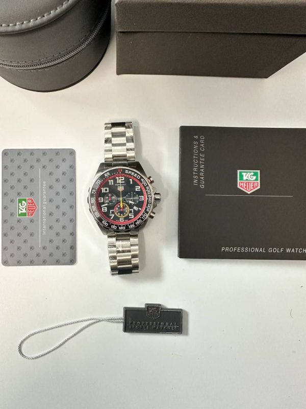 TAG Heuer Formula 1 Chronograph x Red Bull Racing Black Bezel and Dial Watch for Men's
