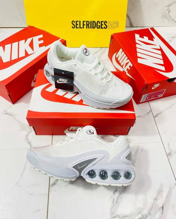 Nike Air Max Dn White Metallic Silver Trainers For Men's
