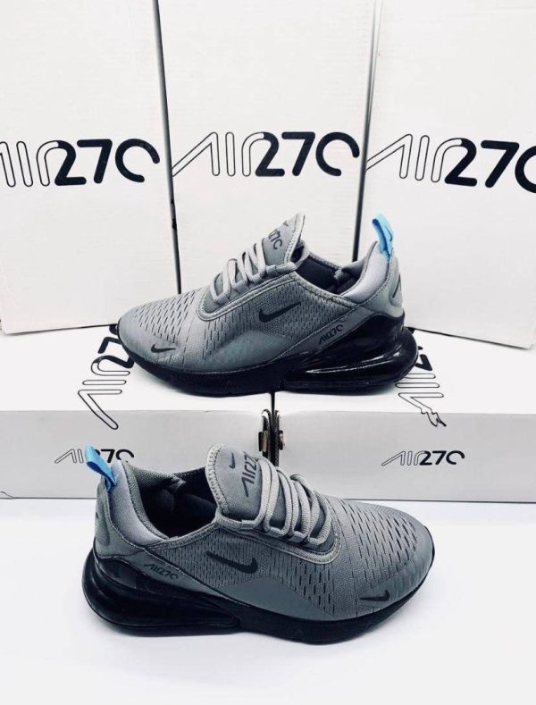 Nike Air Max 270 Cool Grey Blue Fury Black Trainers For Women's