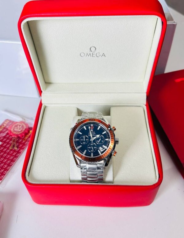 Omega Seamaster Planet Ocean Chronograph Black Dial Men's Watch
