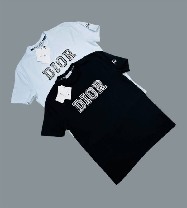 Dior Logo Printed T-Shirts For Men's in 2 Colors
