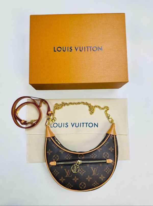 LOUIS VUITTON Loop Bag Monogram For Women's in Brown Color