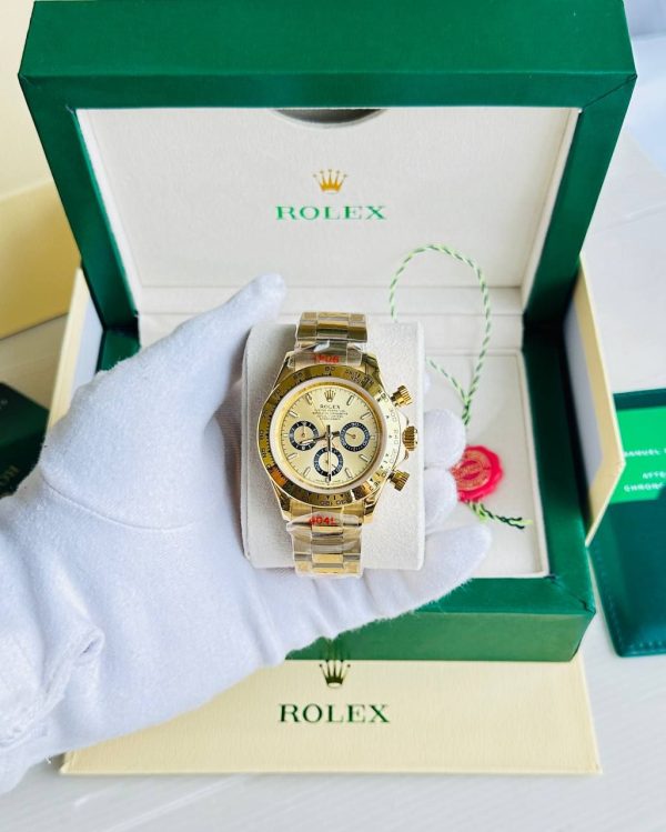 Rolex Daytona Yellow Gold Champagne Dial Men's Watch