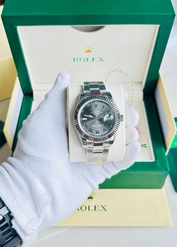 Rolex Datejust Grey Slate Wimbledon Men's Watch