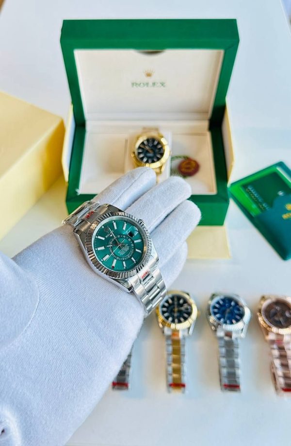 Rolex Sky-Dweller Green Dial Men's Watch