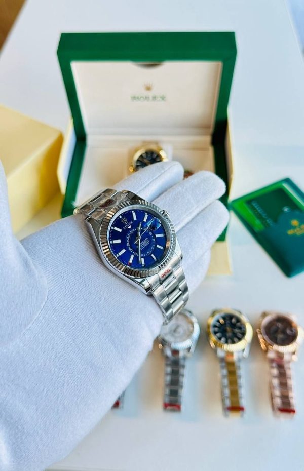 Rolex Sky-Dweller Blue Dial Men's Watch Steel Strap