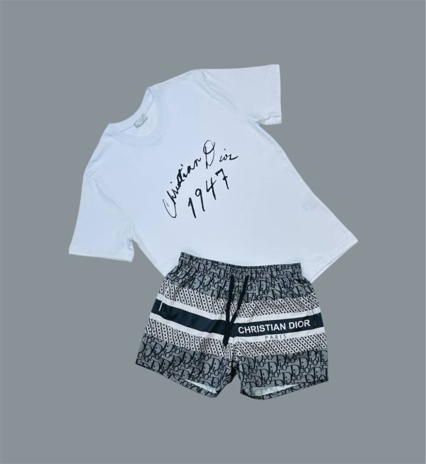 Dior Signature Relaxed Fit T-Shirts & Shorts Sets Men's in Different Colors