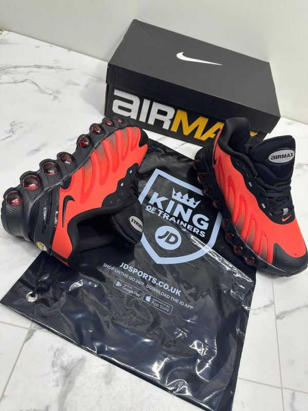 Nike Air Max DN8 Trainers Black Gym Red Grey For Men's