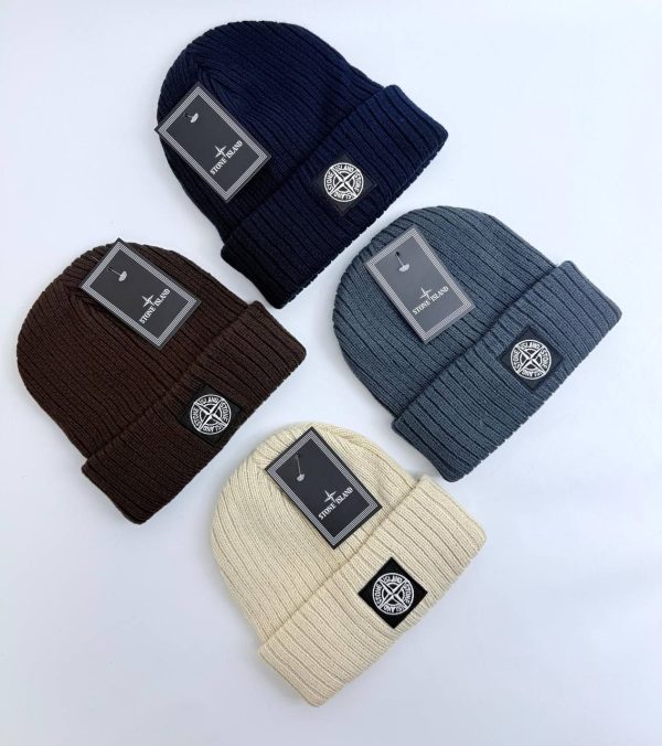 Stone Island Beanie Patch Program Wool Hat Mens in Different Colors
