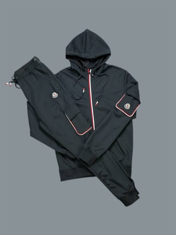 Moncler Tricolor-Trimmed Pocket Logo Patch Tracksuit For Men in 2 Colors
