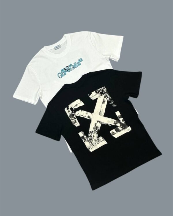 Off-White Heraldic Arrow T-Shirt in White and Black