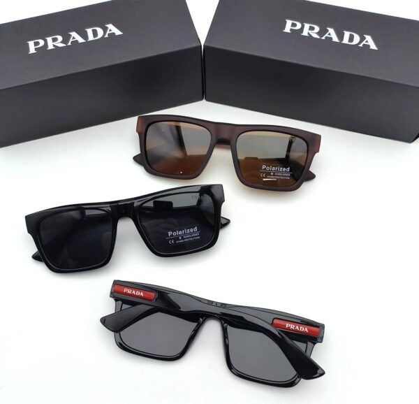 Prada Rectangular Polarized Sunglasses in 2 Colors