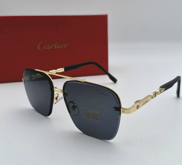 Cartier Santos de Cartier Gold Toned Frame Sunglasses