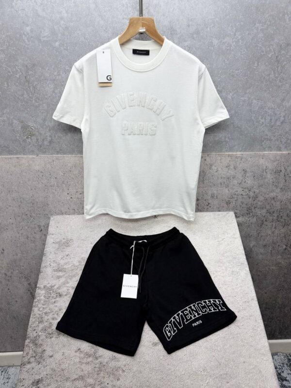 Givenchy Paris Embroidered T-Shirt & Shorts Set In 2 Colors
