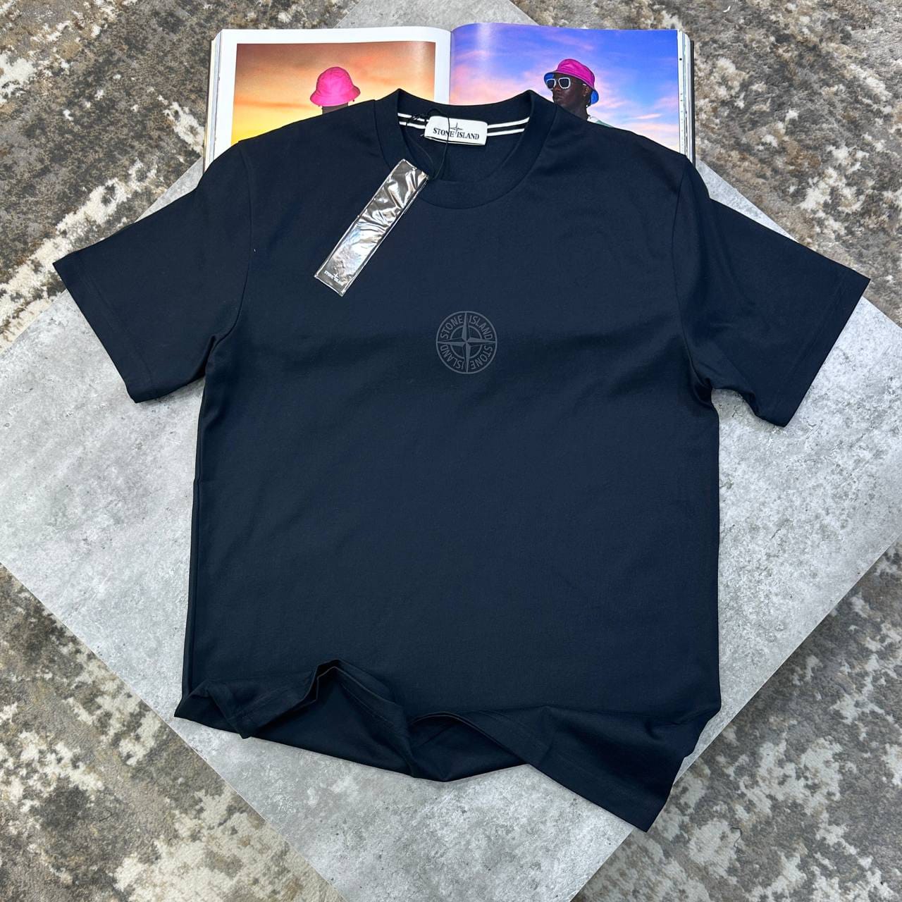 Stone Island Camo Compass Organic T-Shirt In Different Colors - Image 6