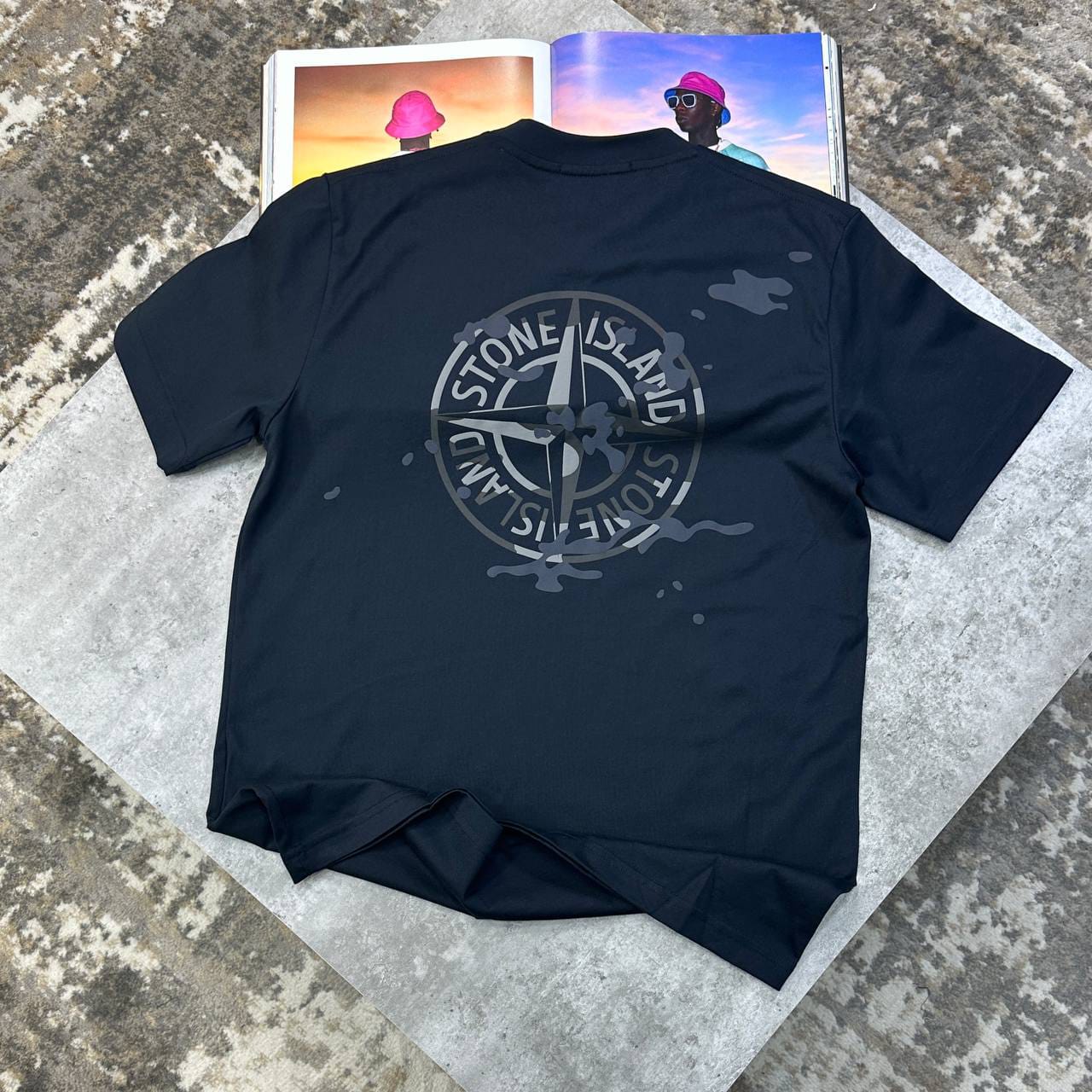 Stone Island Camo Compass Organic T-Shirt In Different Colors - Image 7
