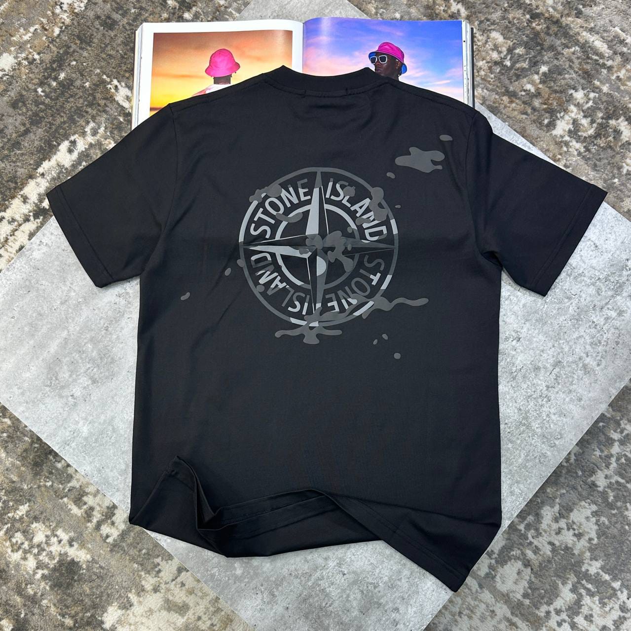 Stone Island Camo Compass Organic T-Shirt In Different Colors - Image 8